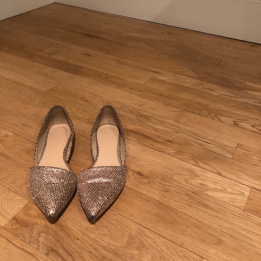 Jcrew glitter Sloan’s flats